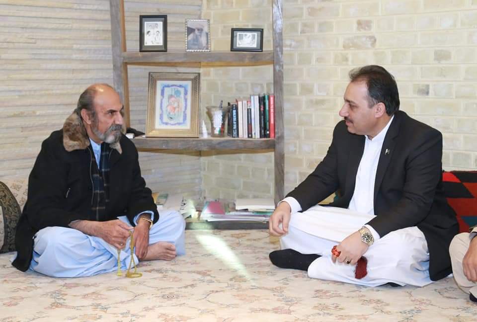 Governor Balochistan calls on Nawab Aslam Raisani