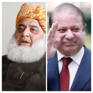 No confidence motion against PM: Nawaz and Maulana discuss strategy