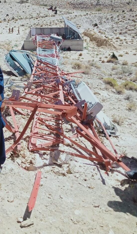 Mobile tower blown up in Kohlu district