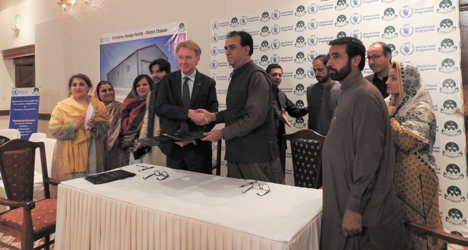 WFP hands over emergency storage facilities to PDMA Balochistan