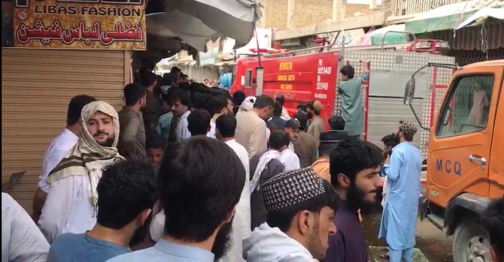 Quetta: Over 300 shops burnt to ashes when fire erupts in Pashtoonabad