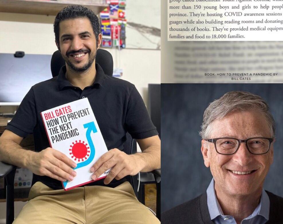 Bill Gates mentions Sikandar Bizenjo from Khuzdar in his book