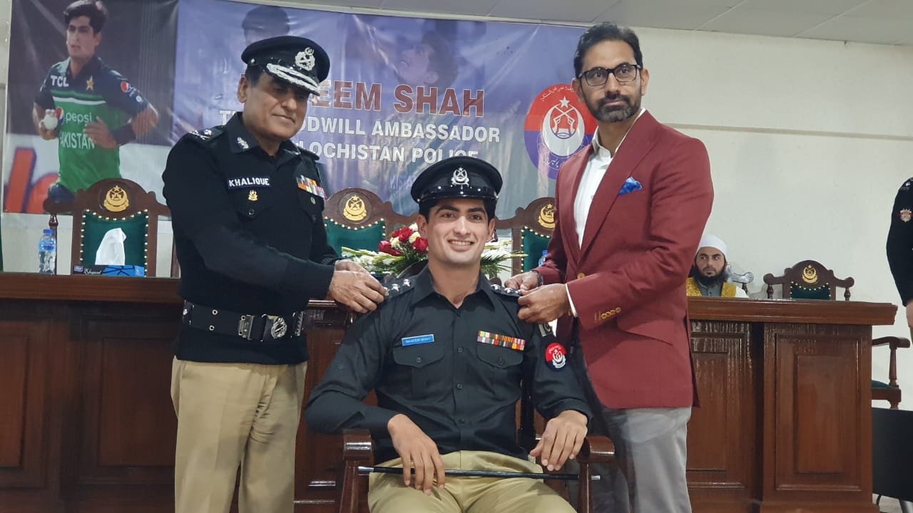 Naseem Shah goodwill ambassador of Balochistan appointed as DSP